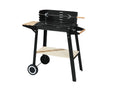 GRILLMEISTER Chariot-grill GGW 84 B1, avec tagre en bois
