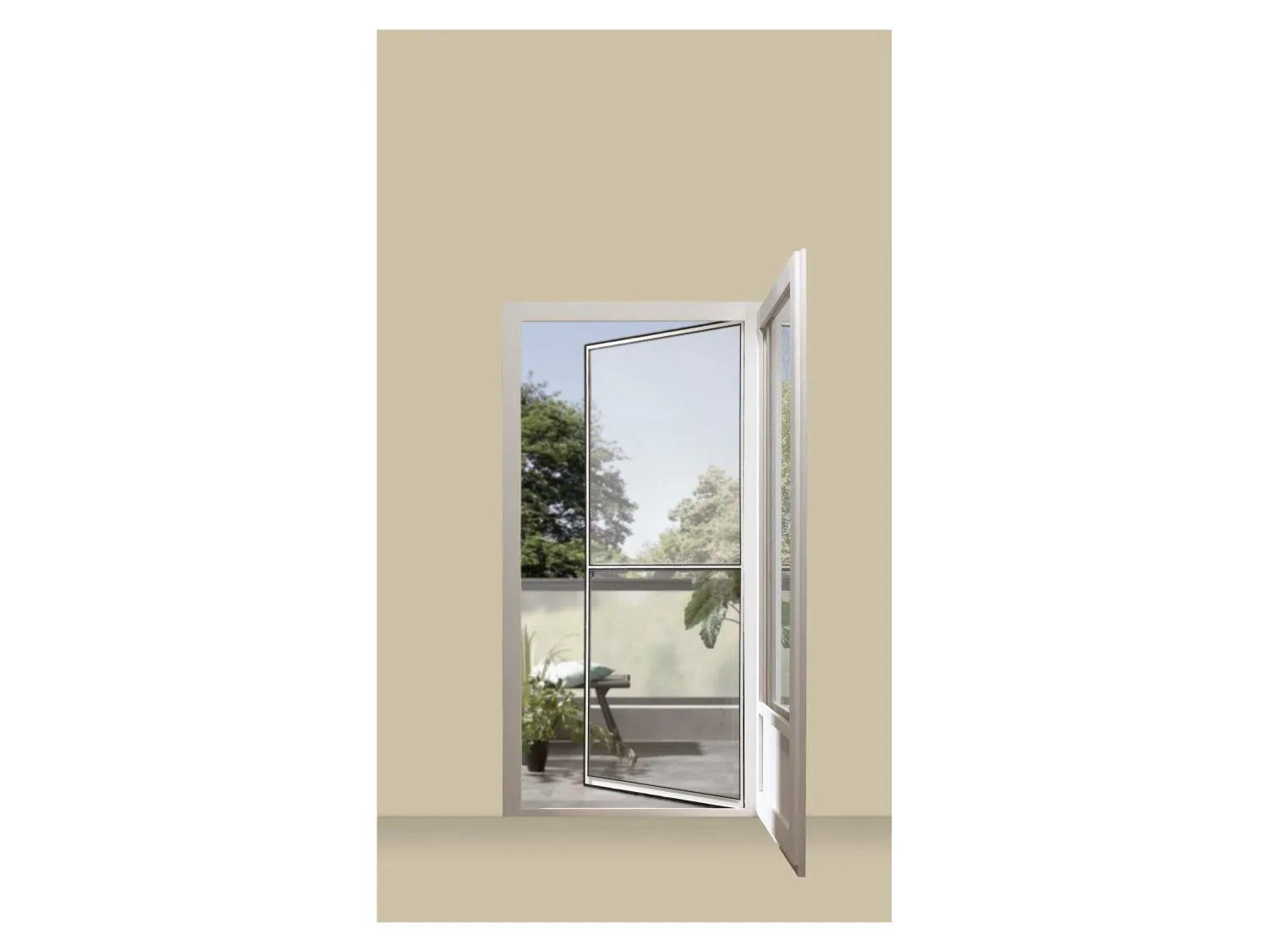 LIVARNO Porte moustiquaire en aluminium, 1 x 2,1 m