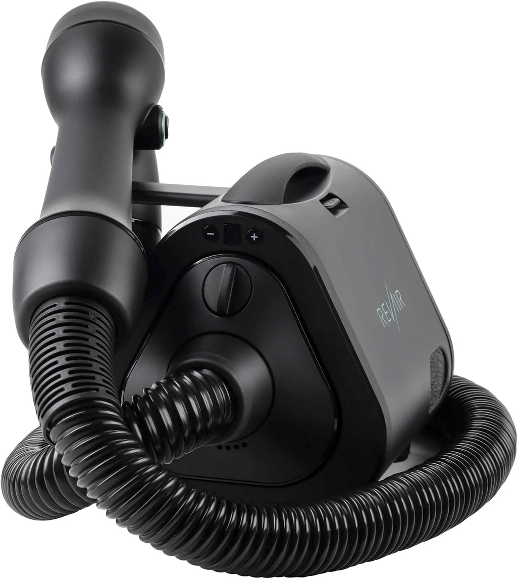 2025 Reverse-Air Hair Dryer with Hair Clips – Black