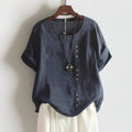 Marie - T-Shirt Chic Avec Boutons