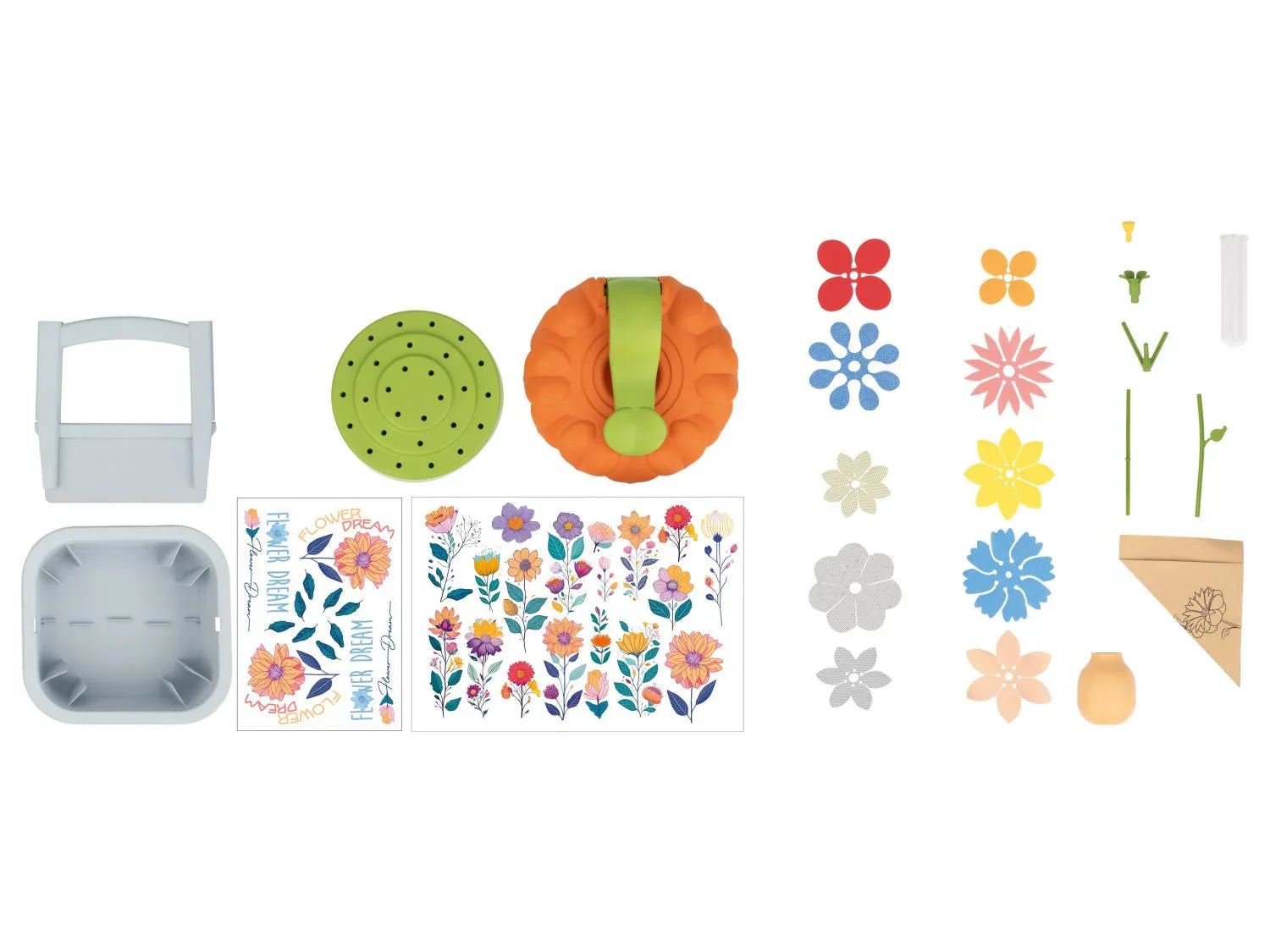 Playtive Set cratif fleurs  piquer