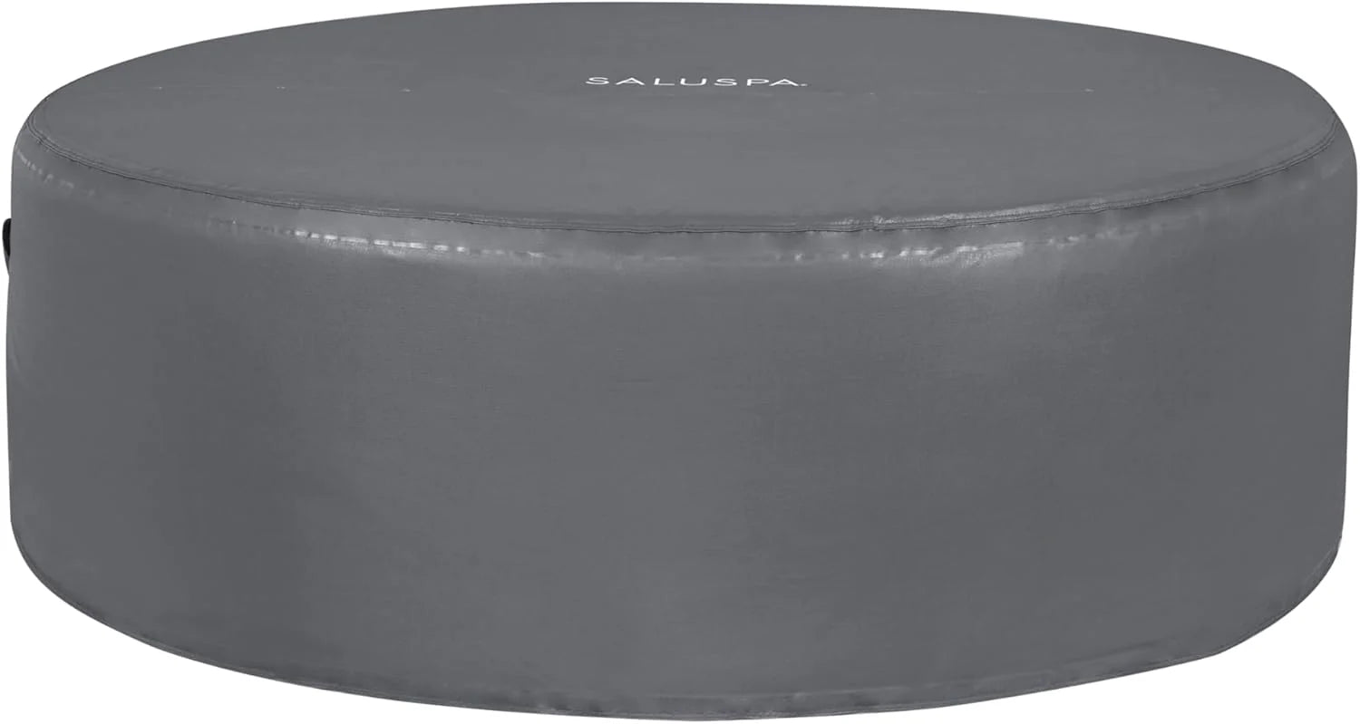 Inflatable Hot Tub Spa (71 x 26) | Portable Hot Tub with 2 Covers (1 Energy-Efficient Thermal Cover and 1 Standard Cover) | Fits Up to 2-4 Persons | Black