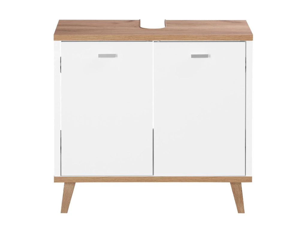 LIVARNO Meuble sous-vasque Corfu, 60 x 55 x 28 cm, blanc/imitation chne