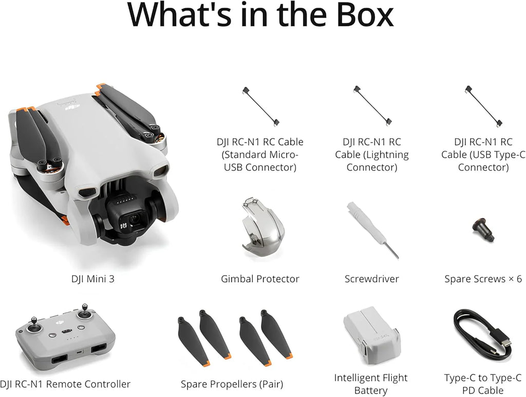 DJI Mini 3 Drones with Camera for Adults 4K 38 min Flight Time up to 32800 ft