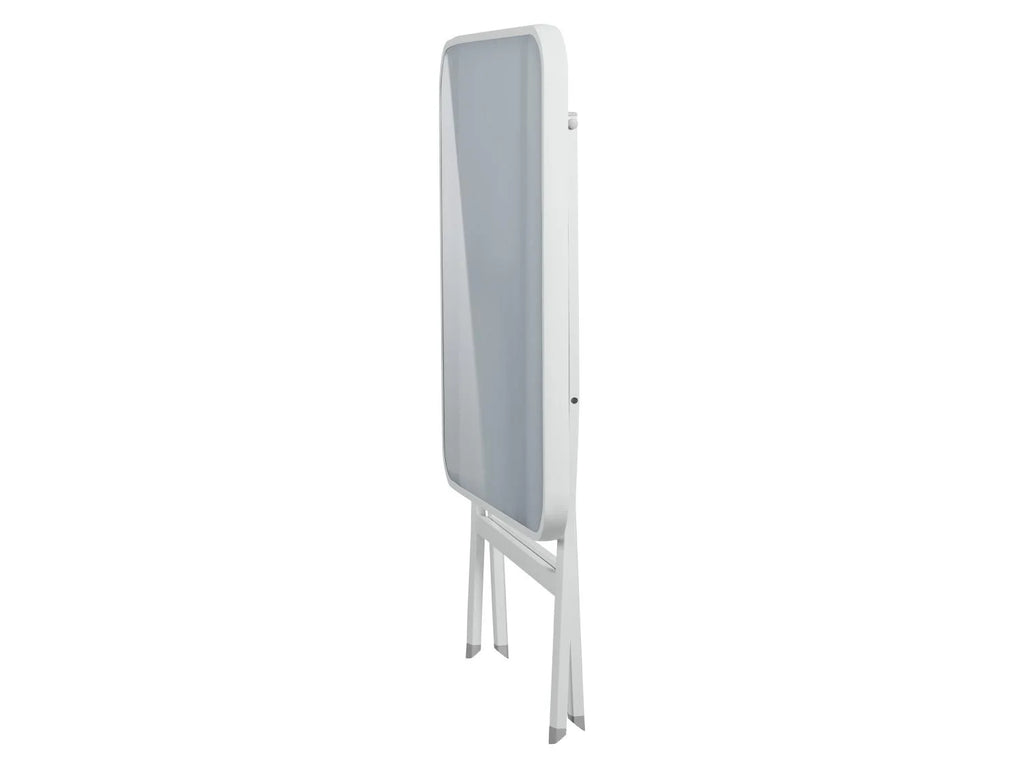 LIVARNO home Table pliante en aluminium Houston, blanc/gris clair