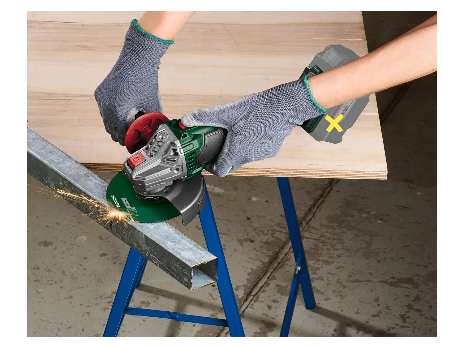 PARKSIDE Meuleuse d'angle sans fil PWSA 20-Li G4, 20 V