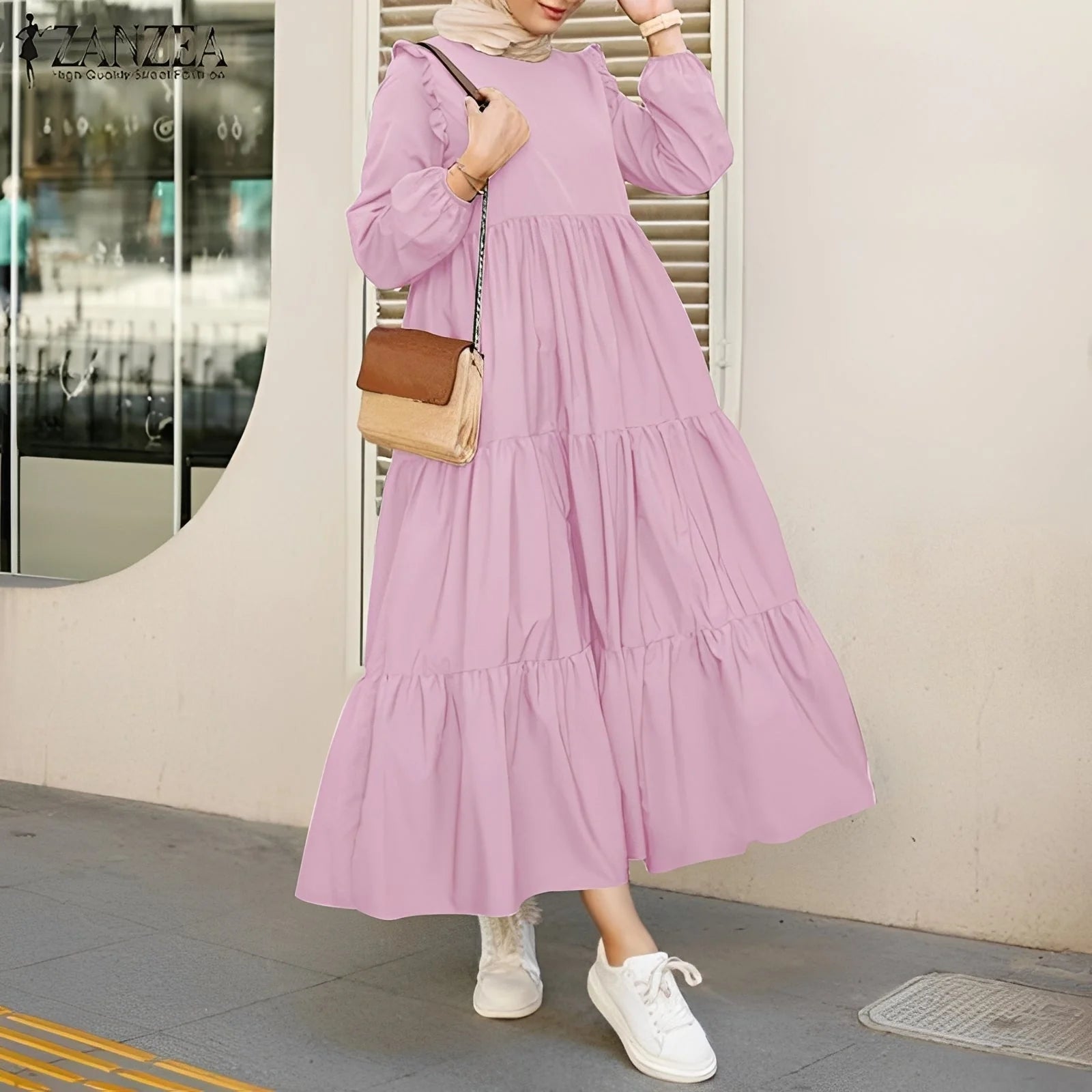 Margaret - Robe Midi Évasée Élégante