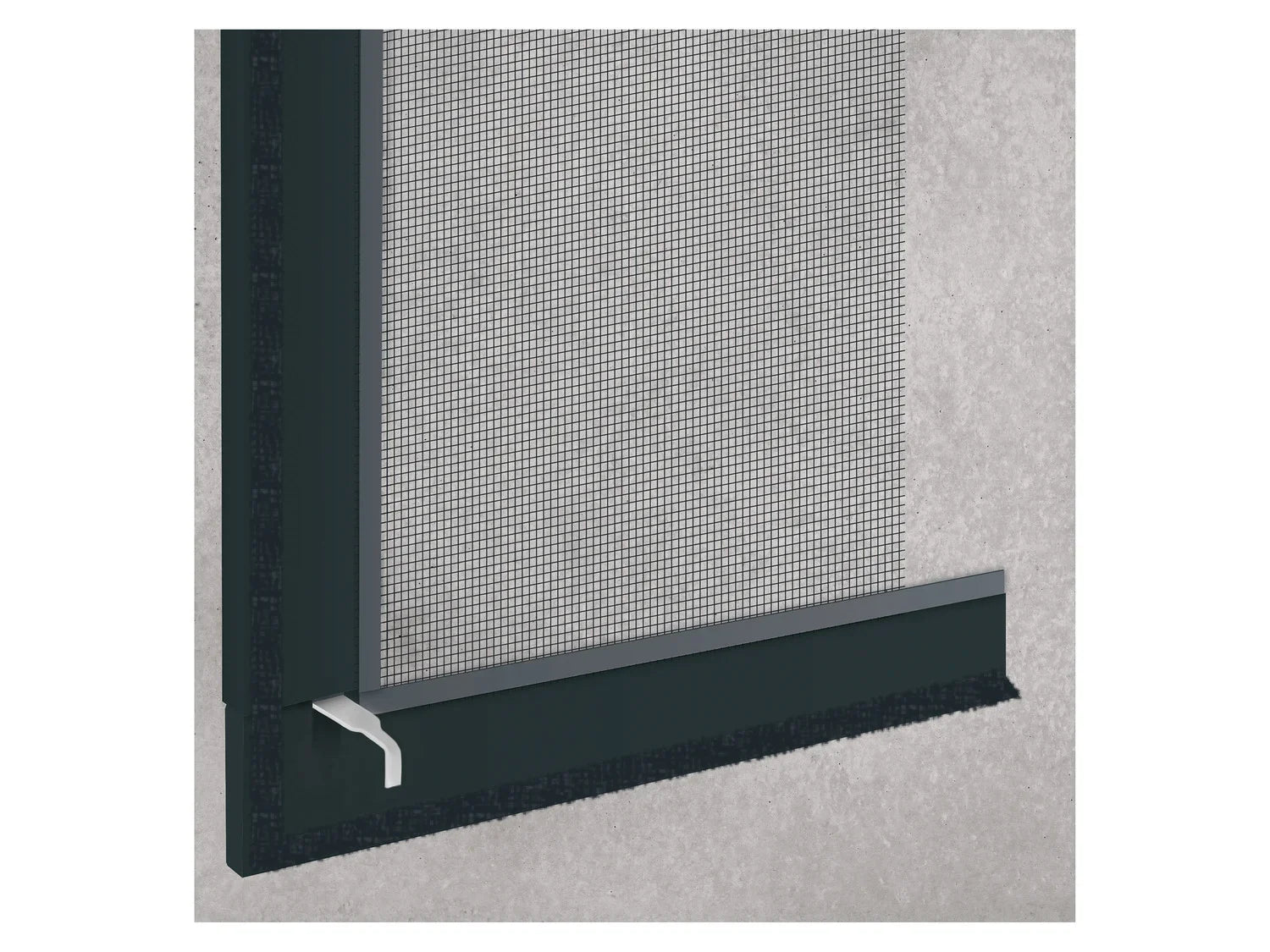 LIVARNO home Fentre moustiquaire en aluminium, 100 x 120 cm