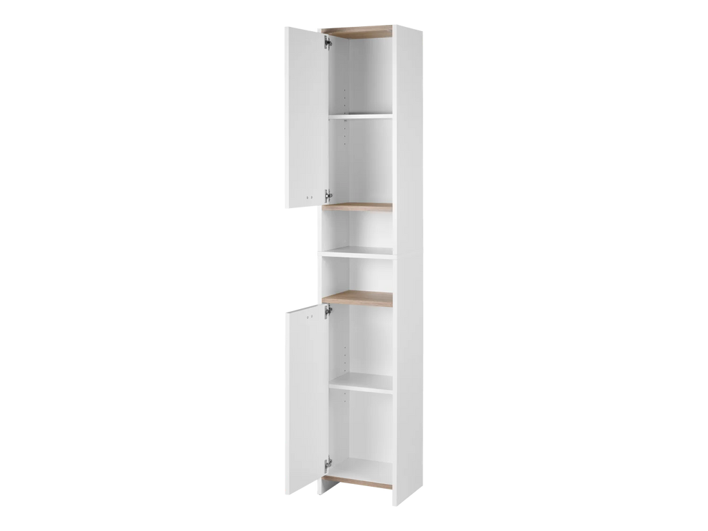 LIVARNO home Colonne de salle de bains, 34,2 x 186,2 x 28 cm, blanche/imitation chne