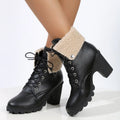 Sophie Paris I Chic Bottes d'hiver à lacets