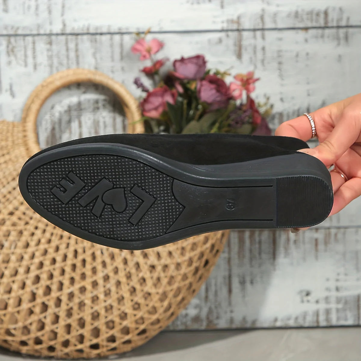 Éliane | Ballerines confortables à talon compensé