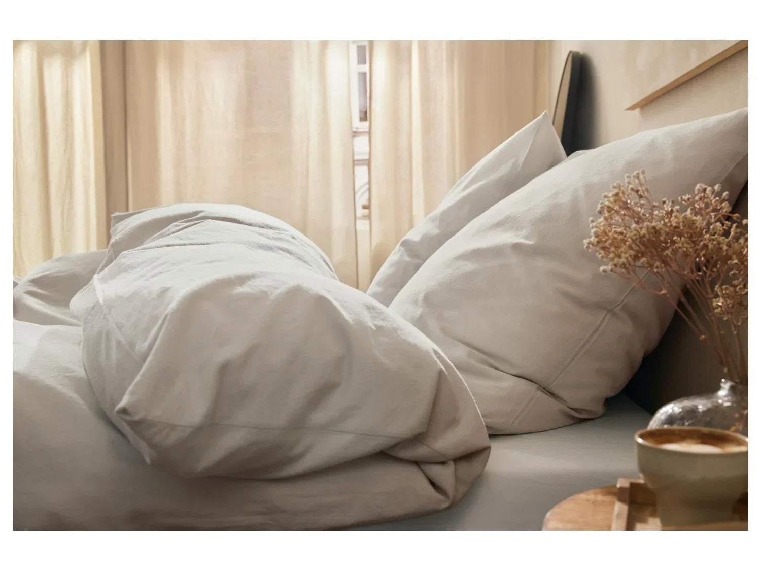 LIVARNO home Parure de lit en lin mlang, 240 x 220 cm