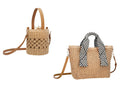 ESMARA Sac  main en raphia femme