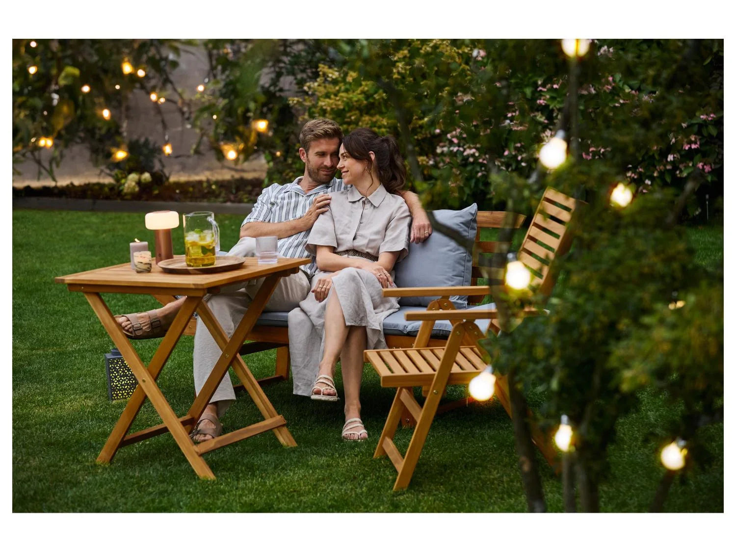 LIVARNO Table de jardin + Lot de 6 fauteuils Sevilla