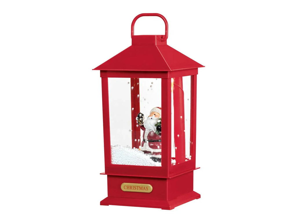 LIVARNO home Lanterne LED avec effet tempte de neige et musique