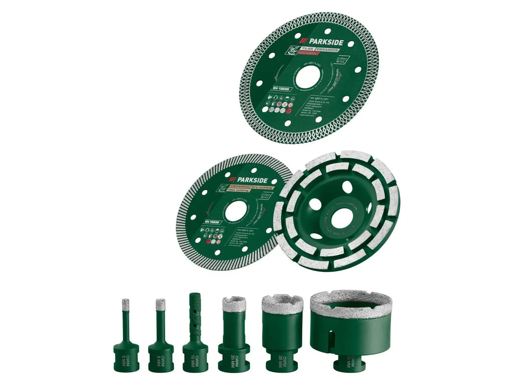 PARKSIDE Coffret  outils pour carrelage, 9 pices