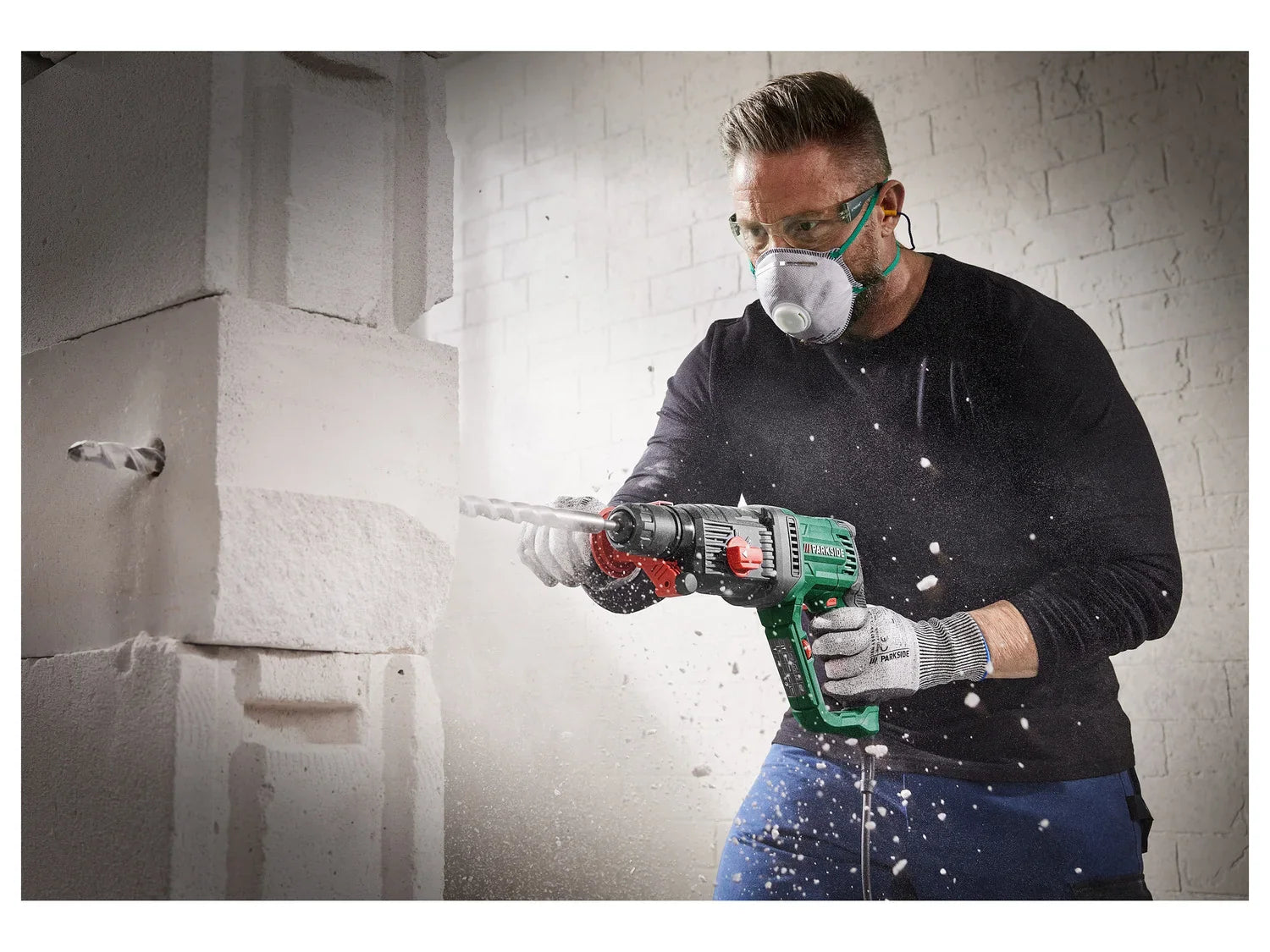 PARKSIDE Marteau perforateur burineur PBH 1050 D4, 1050 W