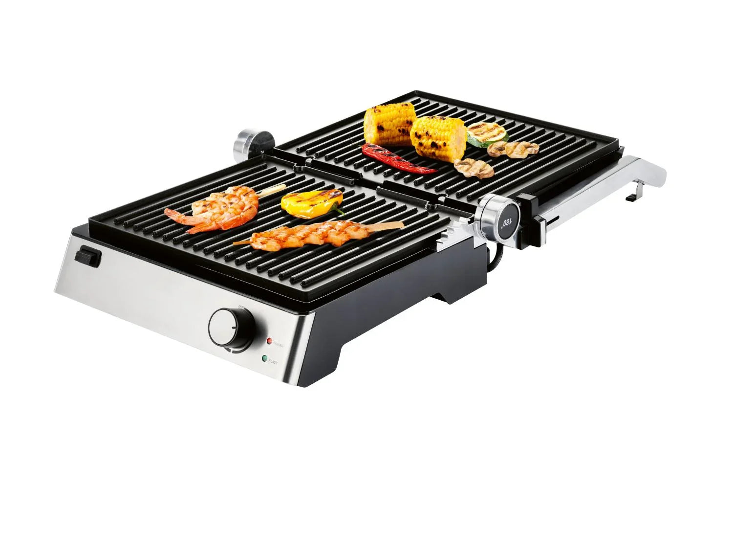 SILVERCREST KITCHEN TOOLS Grill de contact, ouverture  180 Gril de contact, pliable  180