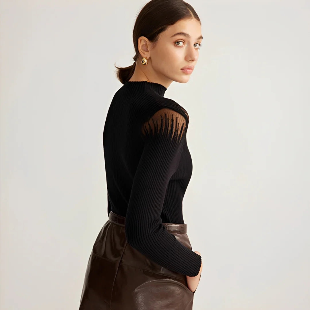 Tania - Blouse Élégante à Manches Longues