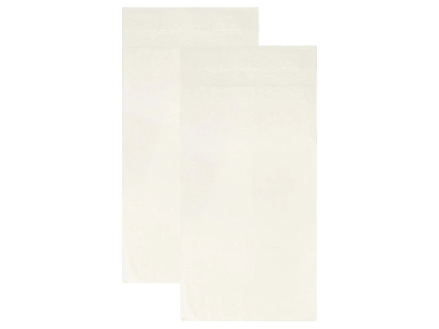 LIVARNO Lot de 2 serviettes de toilette Premium, 50 x 100 cm