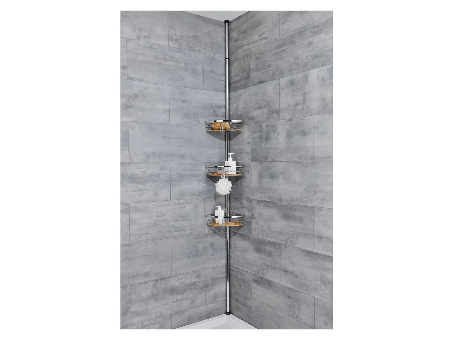 LIVARNO home tagre de salle de bain tlescopique, 3 paniers