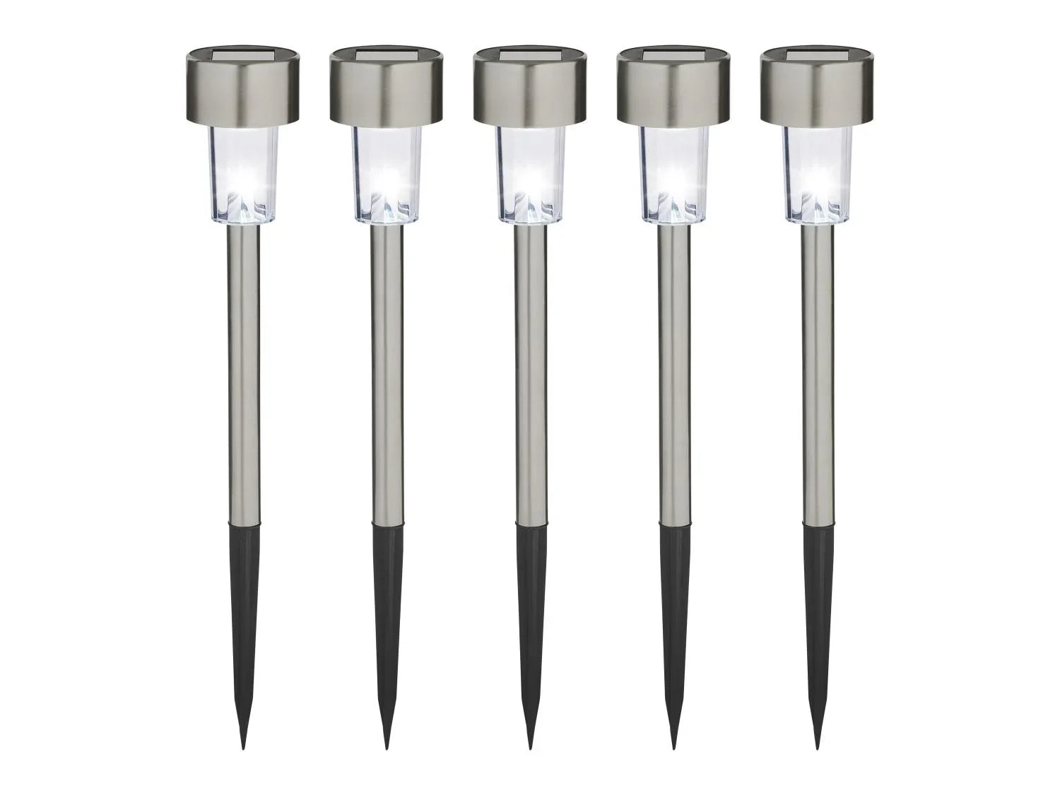 LIVARNO home Lot de 5 mini lampes solaires  LED