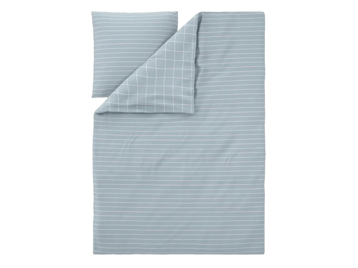 LIVARNO Parure de lit double face en satin microfibre, 140 x 200 cm