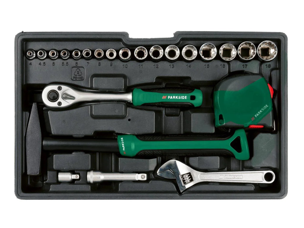 PARKSIDE Bote  outils avec visseuse sans fil PWBM A1, 92 pices