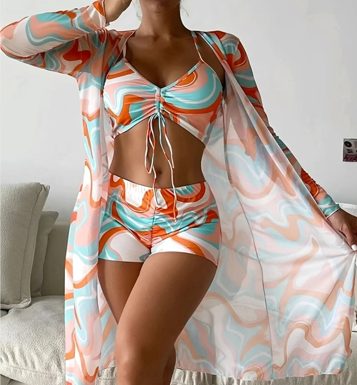 Nancy - Ensemble de maillot de bain trois pièces
