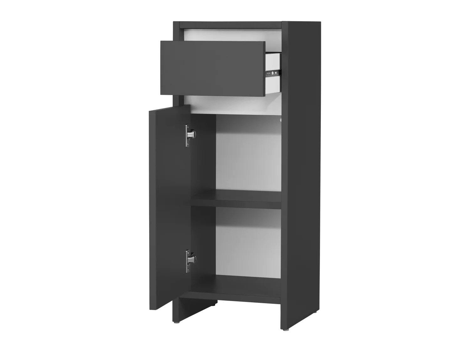 LIVARNO home Armoire latrale de salle de bains Oslo, 32 x 80 x 28 cm, noire