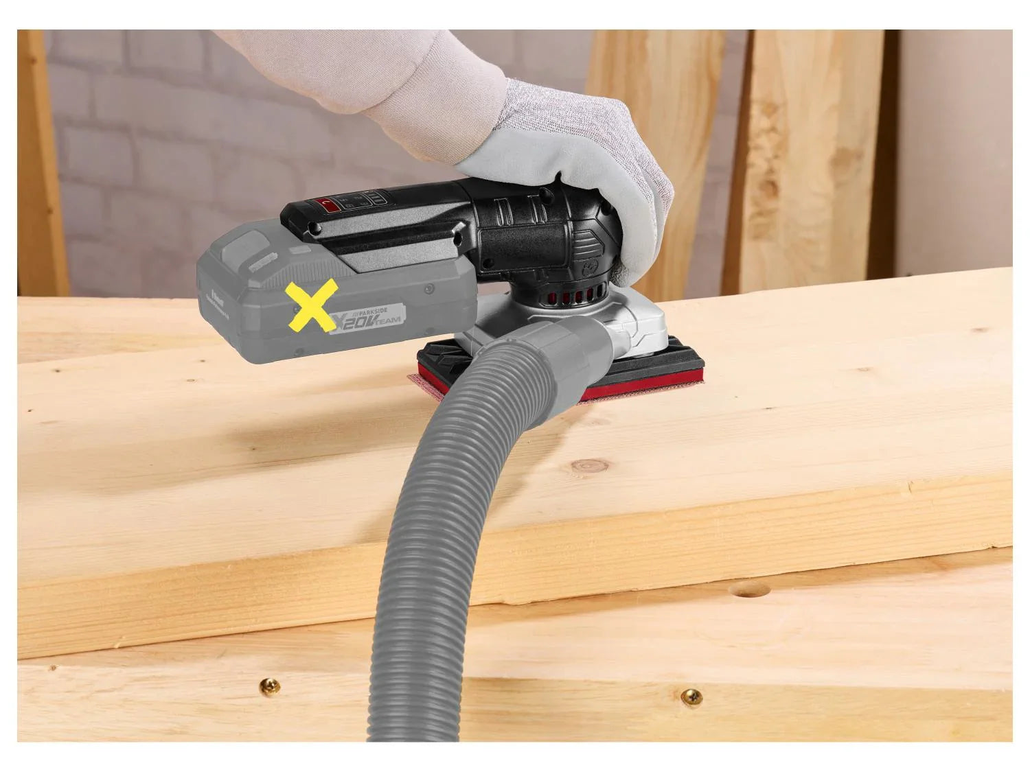 PARKSIDE PERFORMANCE Ponceuse excentrique ou Ponceuse vibrante sans fil, 20 V