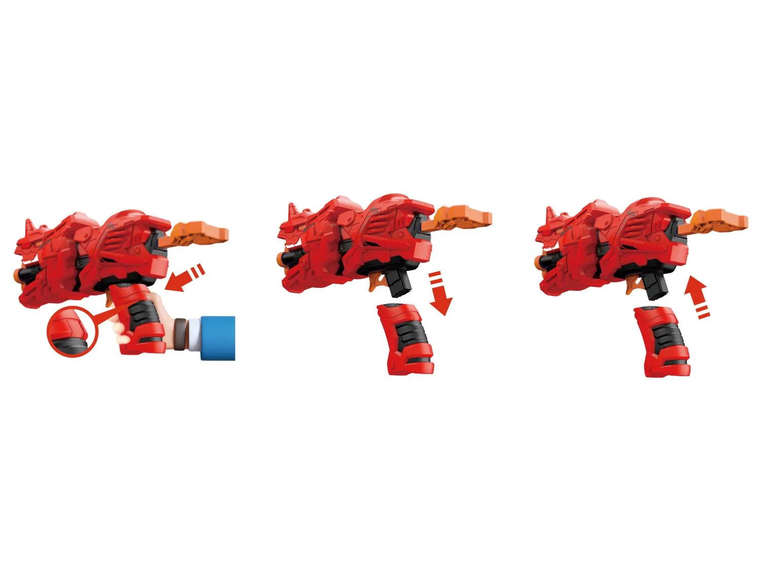 Playtive Pistolet dinosaure  flchettes souple