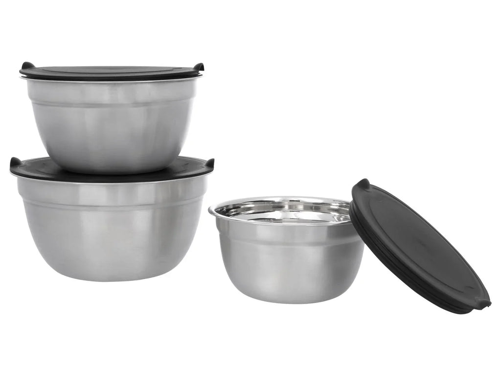 SILVERCREST Ensemble de saladiers en acier inoxydable, 3 pices.