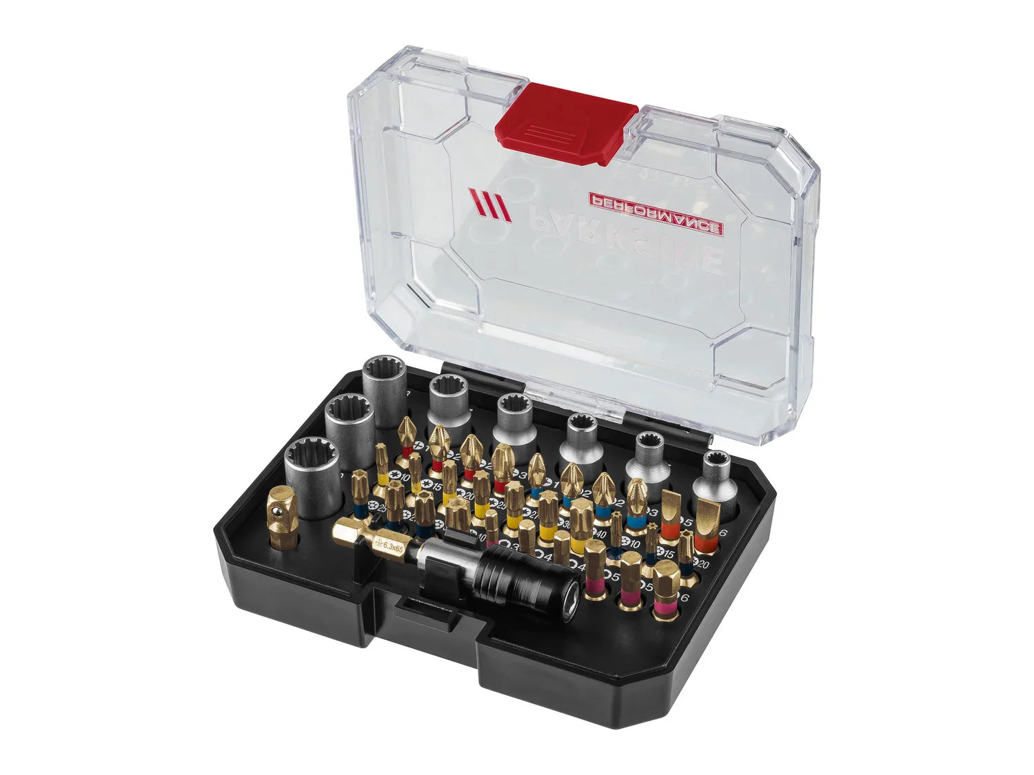 PARKSIDE PERFORMANCE Jeu d'embouts Torsion ou Jeu d'embouts et de douilles Torsion PBSP 2 D4