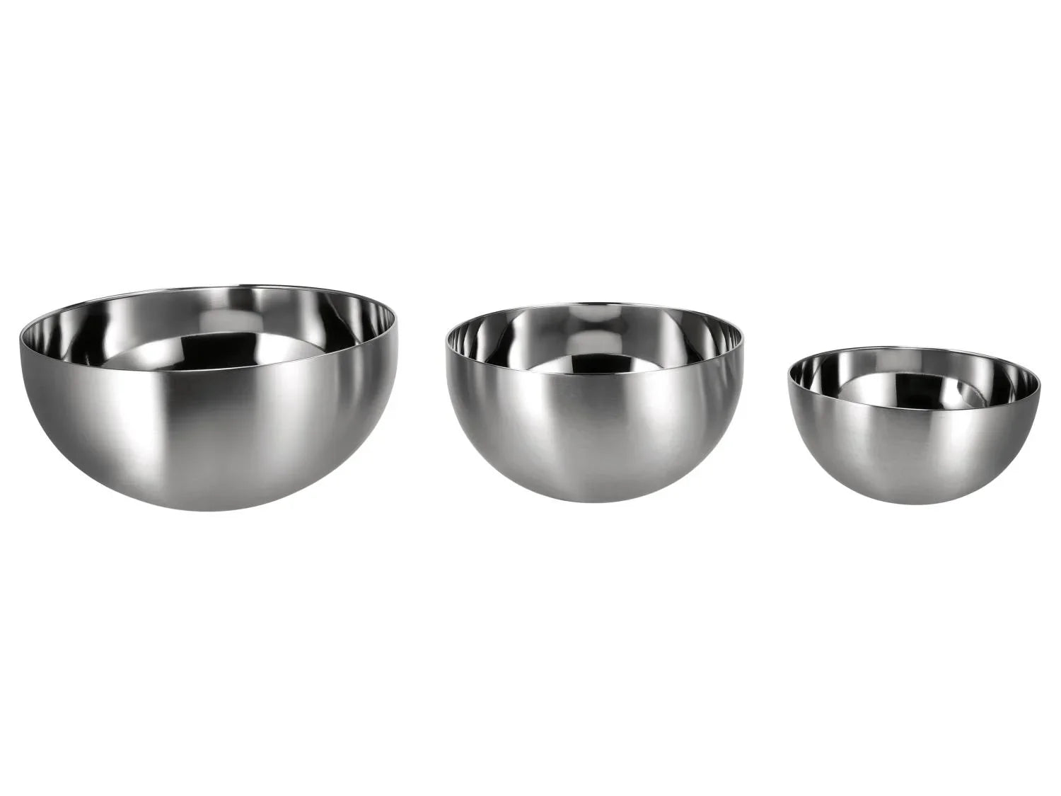 SILVERCREST Set de 3 bols en acier inoxydable