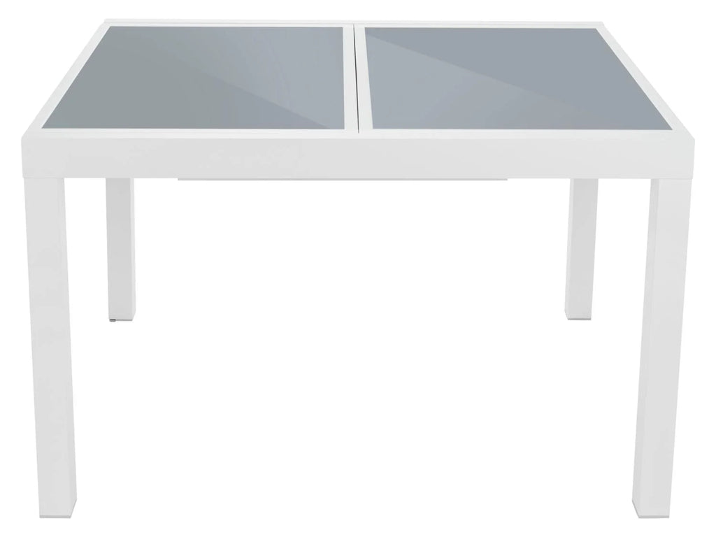 LIVARNO home Ensemble en alu  Houston , 5 pices - table extensible & 4 fauteuils pliants, blanc
