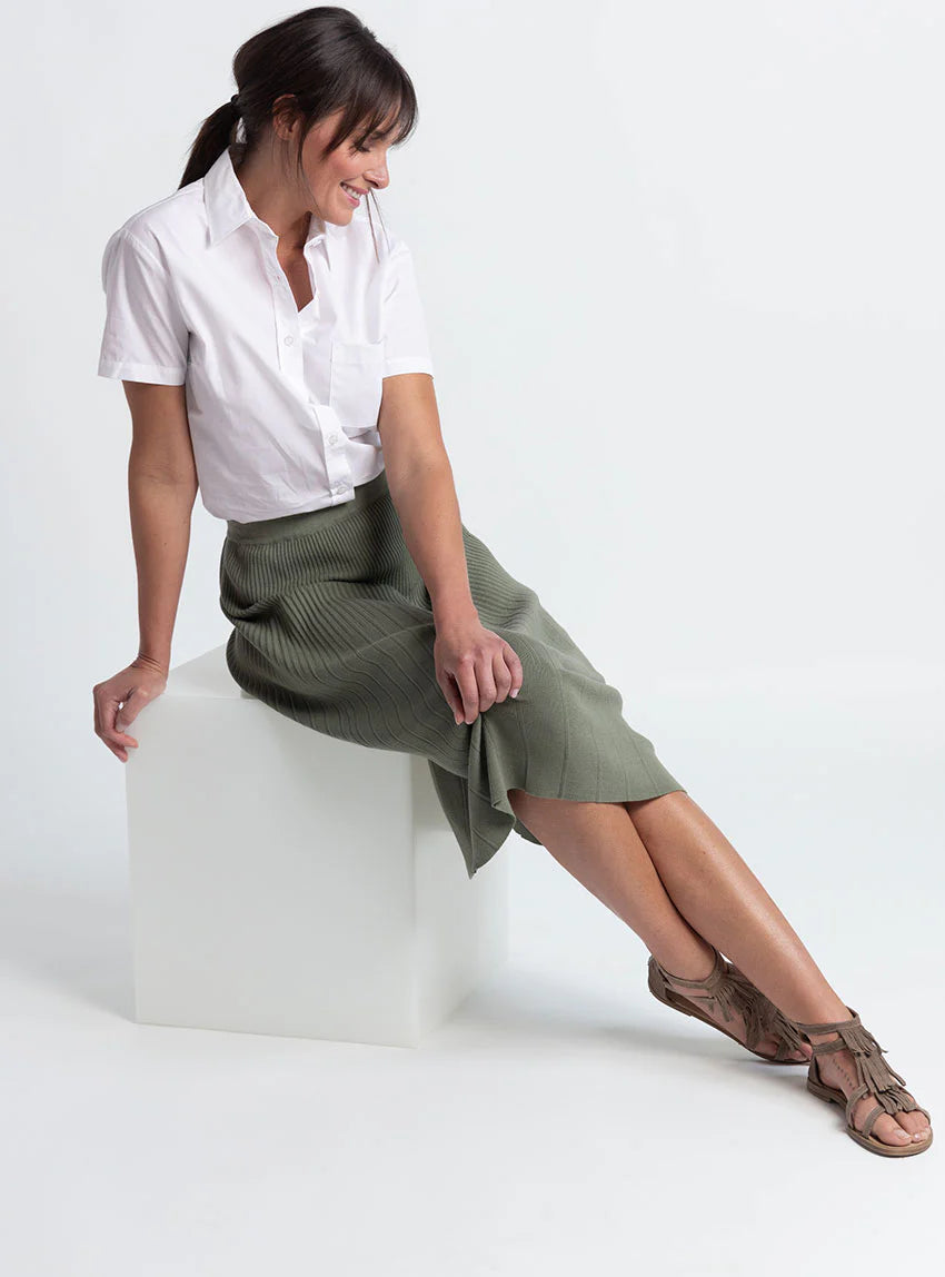 Chemisier femme manches courtes coton blanc