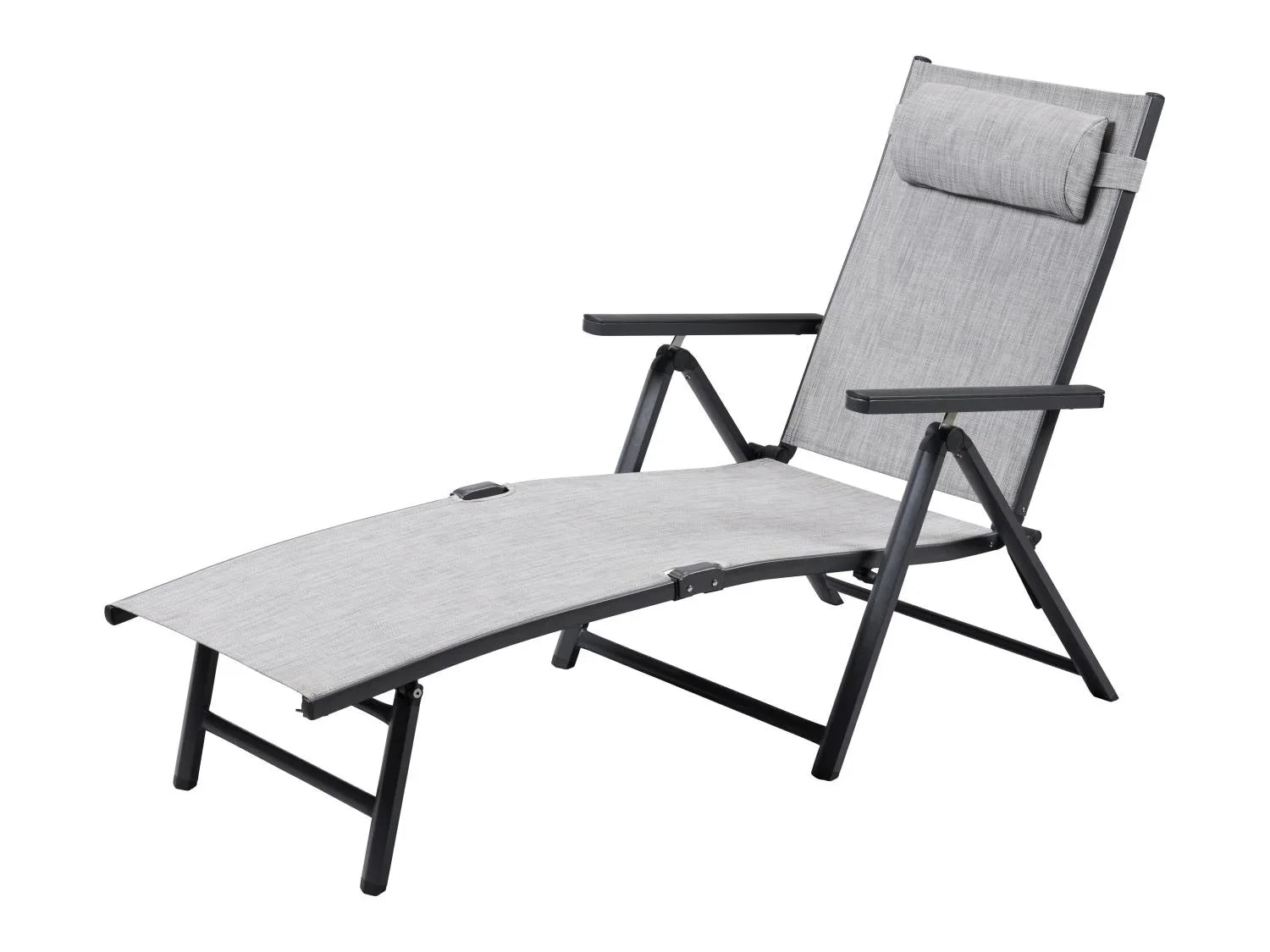 LIVARNO Transat en aluminium  Houston , gris clair chin