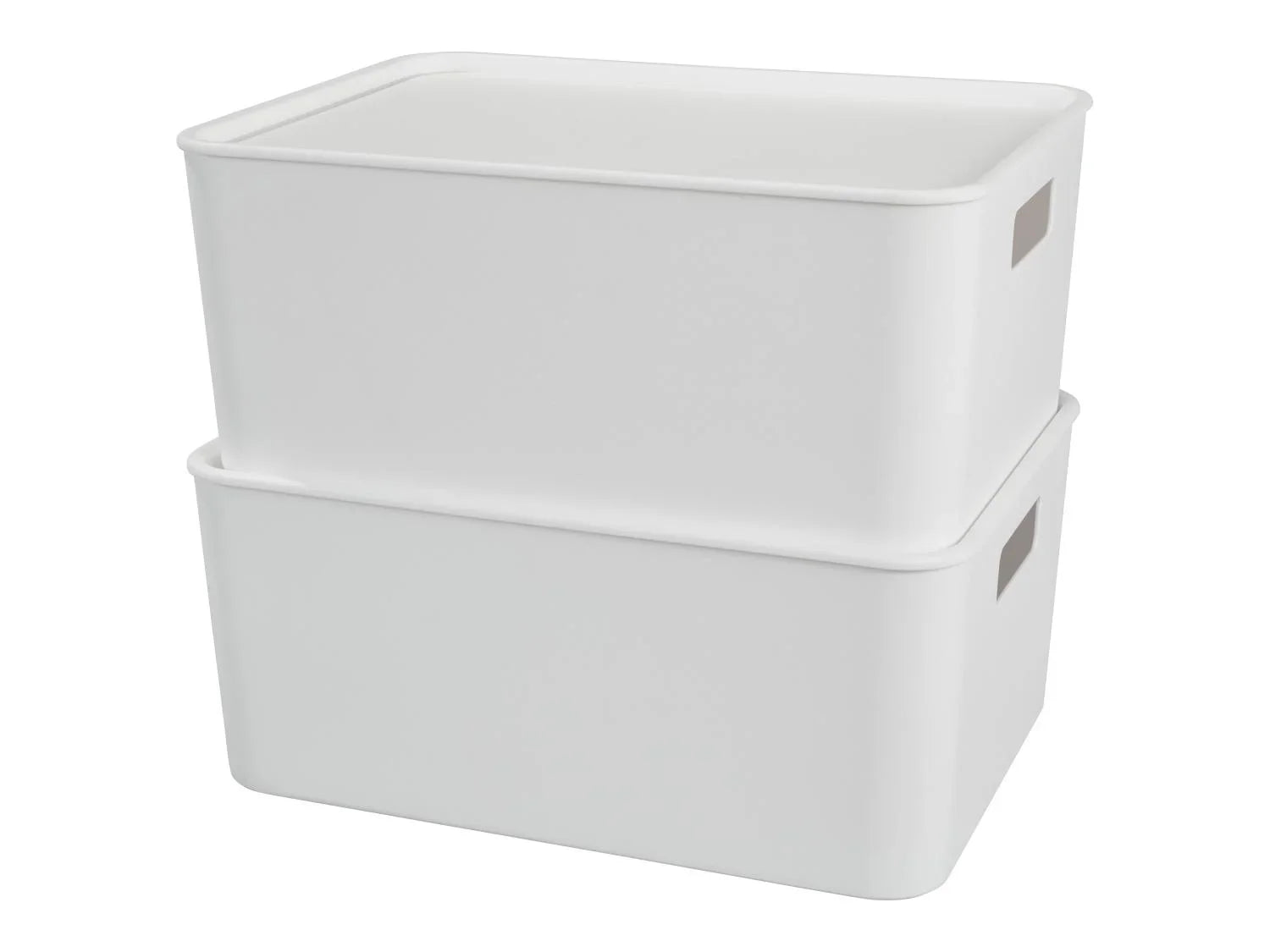 Lot de 2 botes avec couvercles Premium