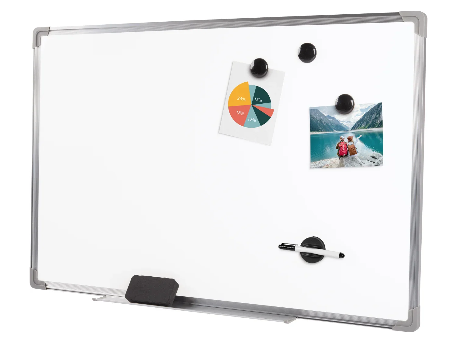 crelando Tableau blanc magntique, 90 x 58 cm