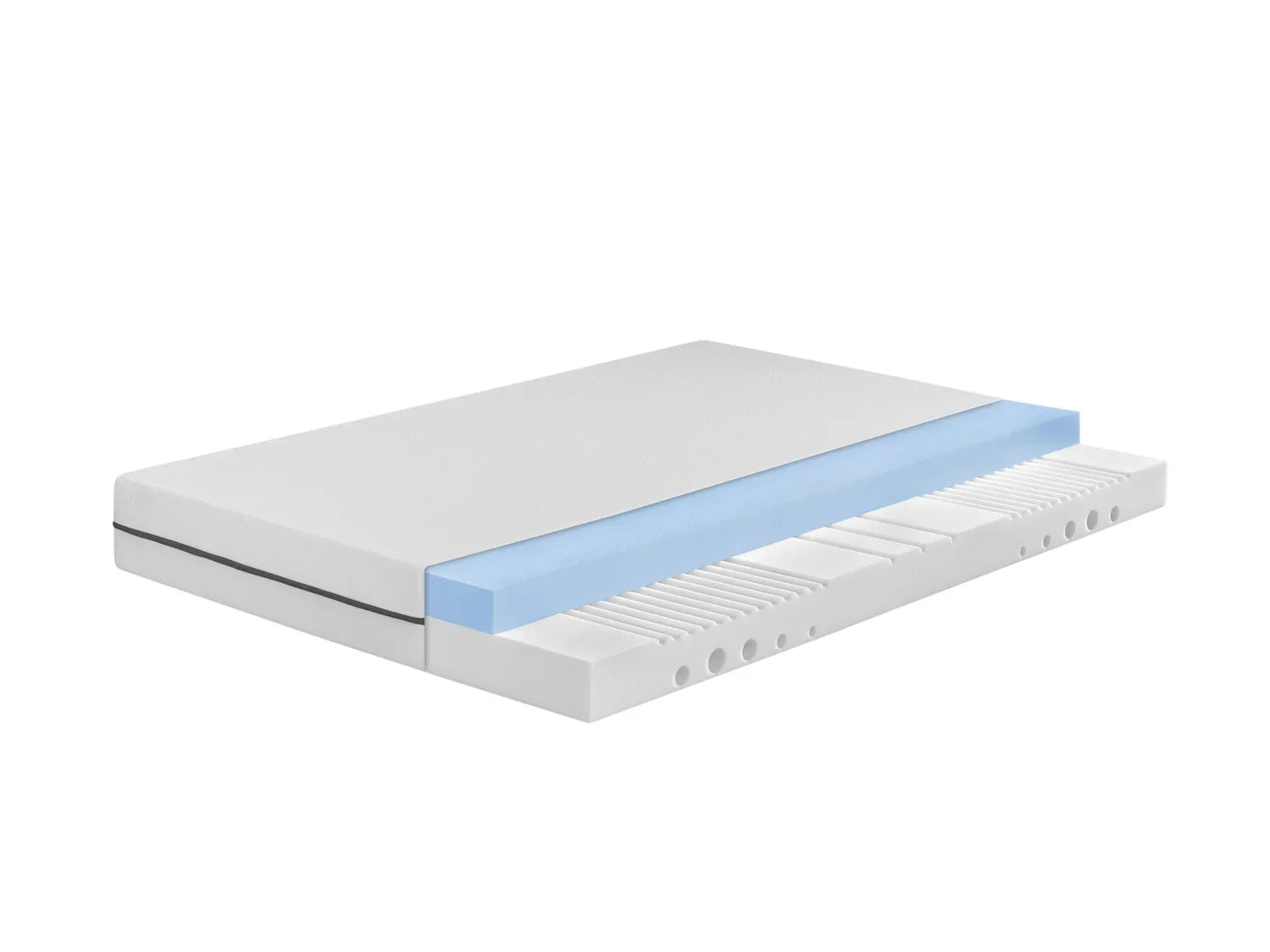 LIVARNO home Matelas en mousse hybride, 7 zones, H3, 140 x 190 cm