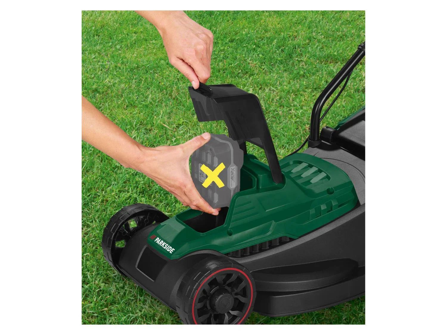 PARKSIDE Tondeuse sans fil + chargeur + batterie, 20 V