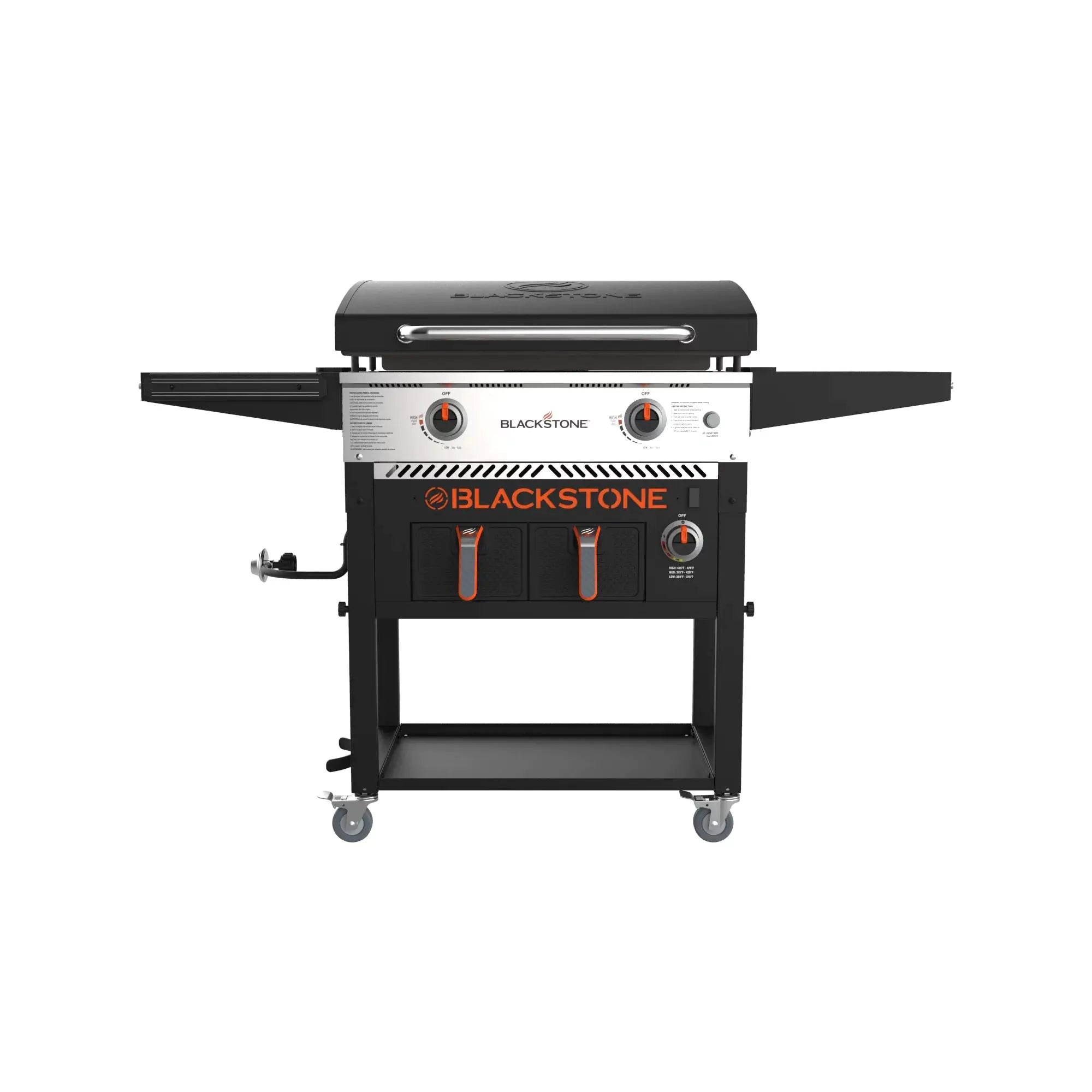 💥Clearance Sale🔥Blackstone 2-Burner 28 Griddle with Electric Air Fryer and Hood