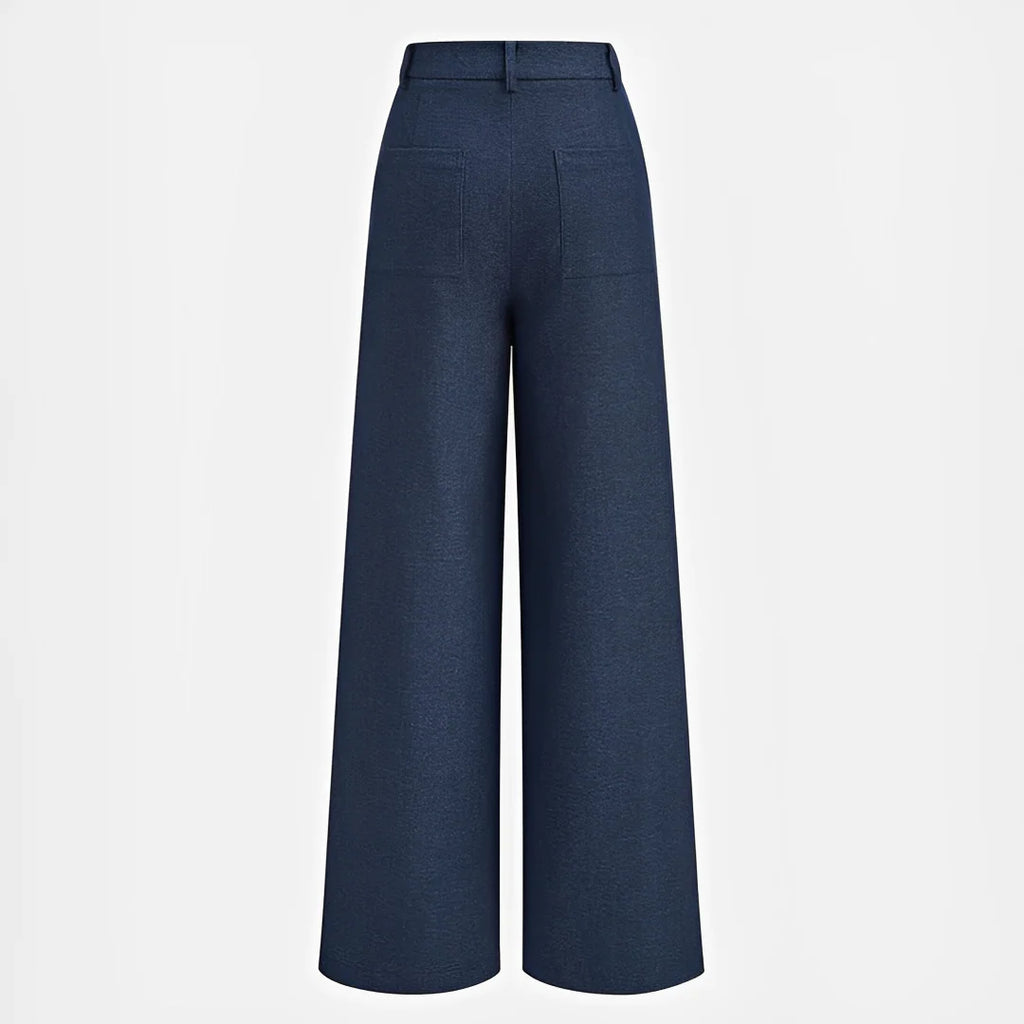 Odessa - Pantalon Large Plissé Décontracté