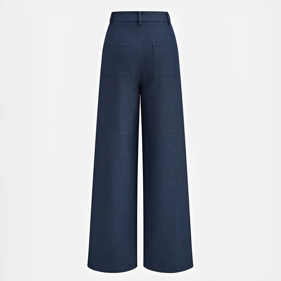 Odessa - Pantalon Large Plissé Décontracté
