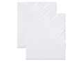 LIVARNO home Lot de 2 draps-housses en jersey, 90-100 x 200 cm