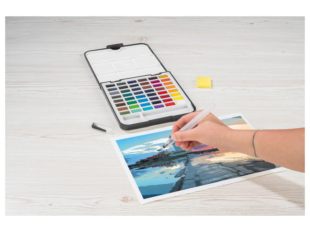 crelando Bote d'aquarelle 51 couleurs