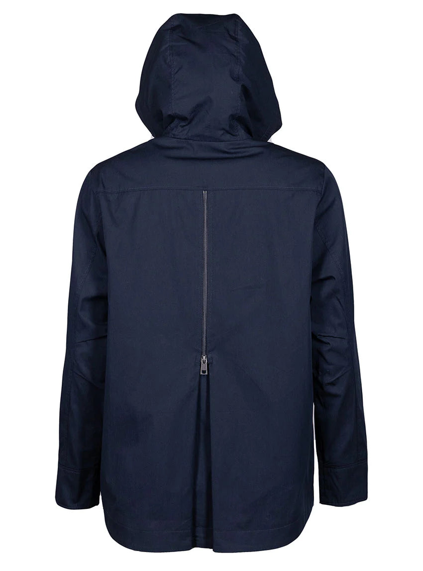 Parka femme à capuche bleu marine