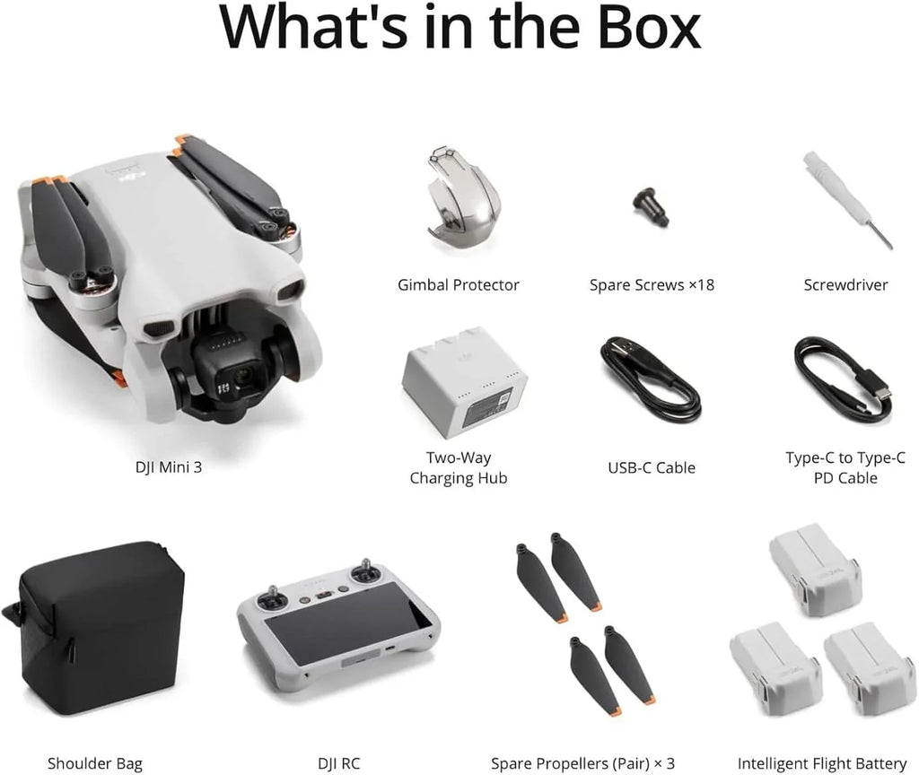 DJI Mini 3 Drones with Camera for Adults 4K 38 min Flight Time up to 32800 ft