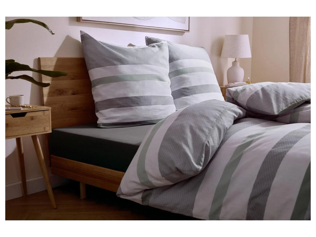 LIVARNO Lot de 2 draps-housses en jersey, 140-160 x 200 cm
